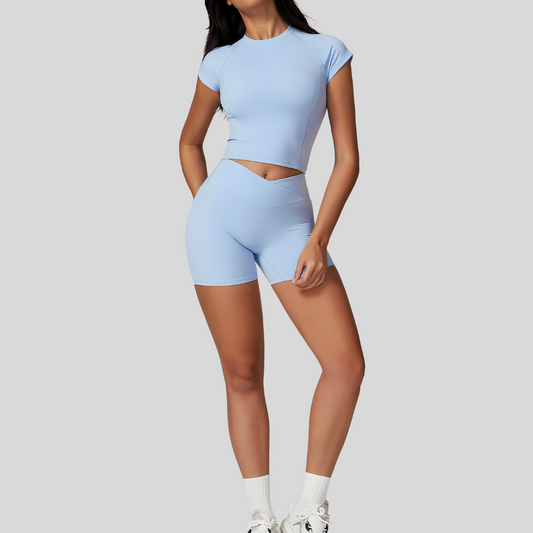 Anya Shorts Set | Light Blue