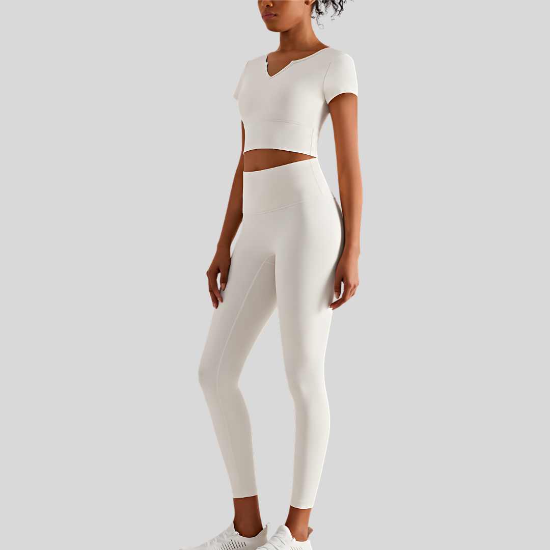 Petra Leggings Set | White