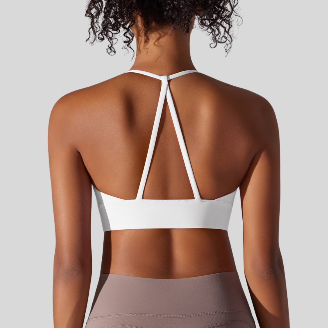 Olivia Sport Bra | White