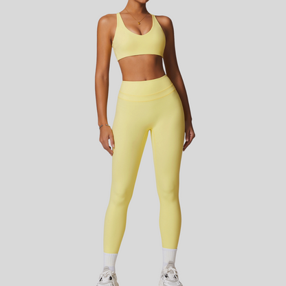 Vida Leggings Set | Light Yellow