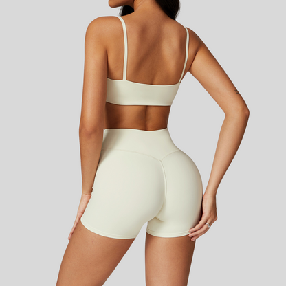 Claire Shorts Set | Apricot