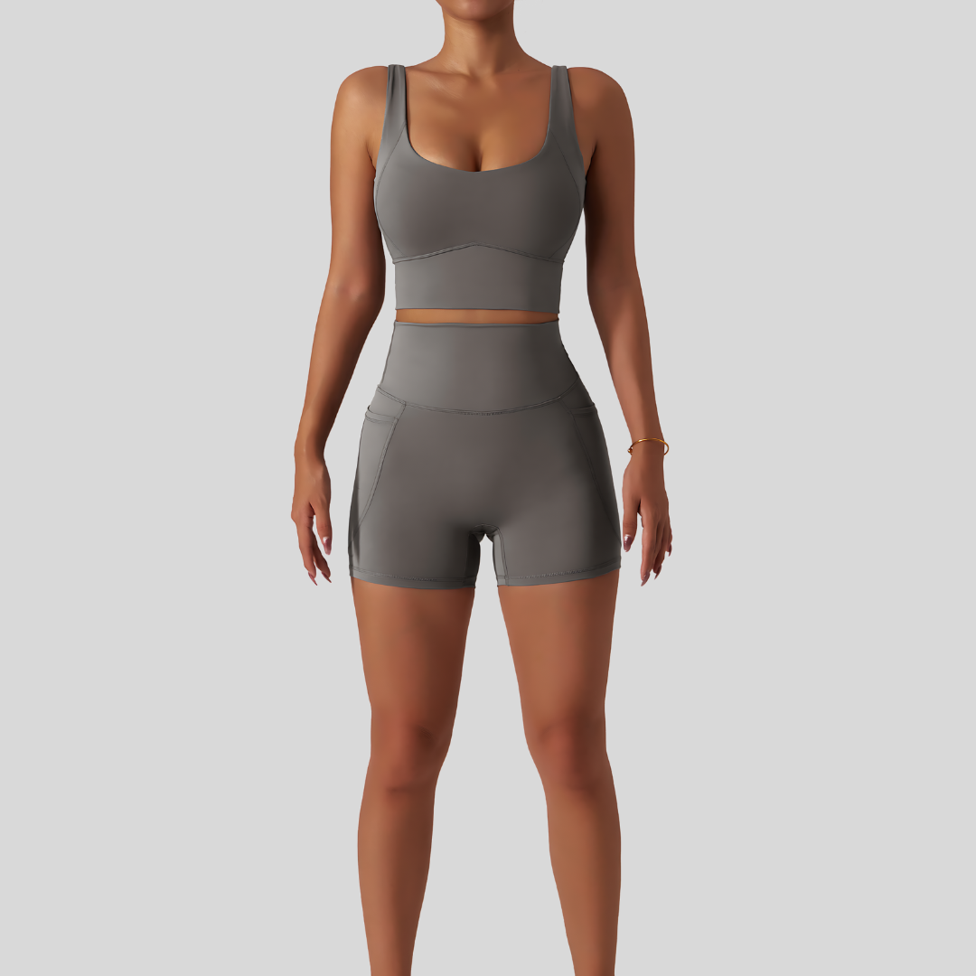 Monique Short Set | Gray