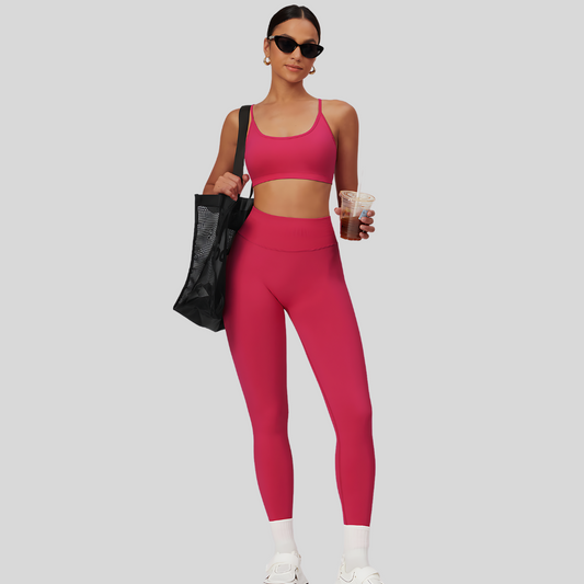 Zoya Leggings Set | Pink