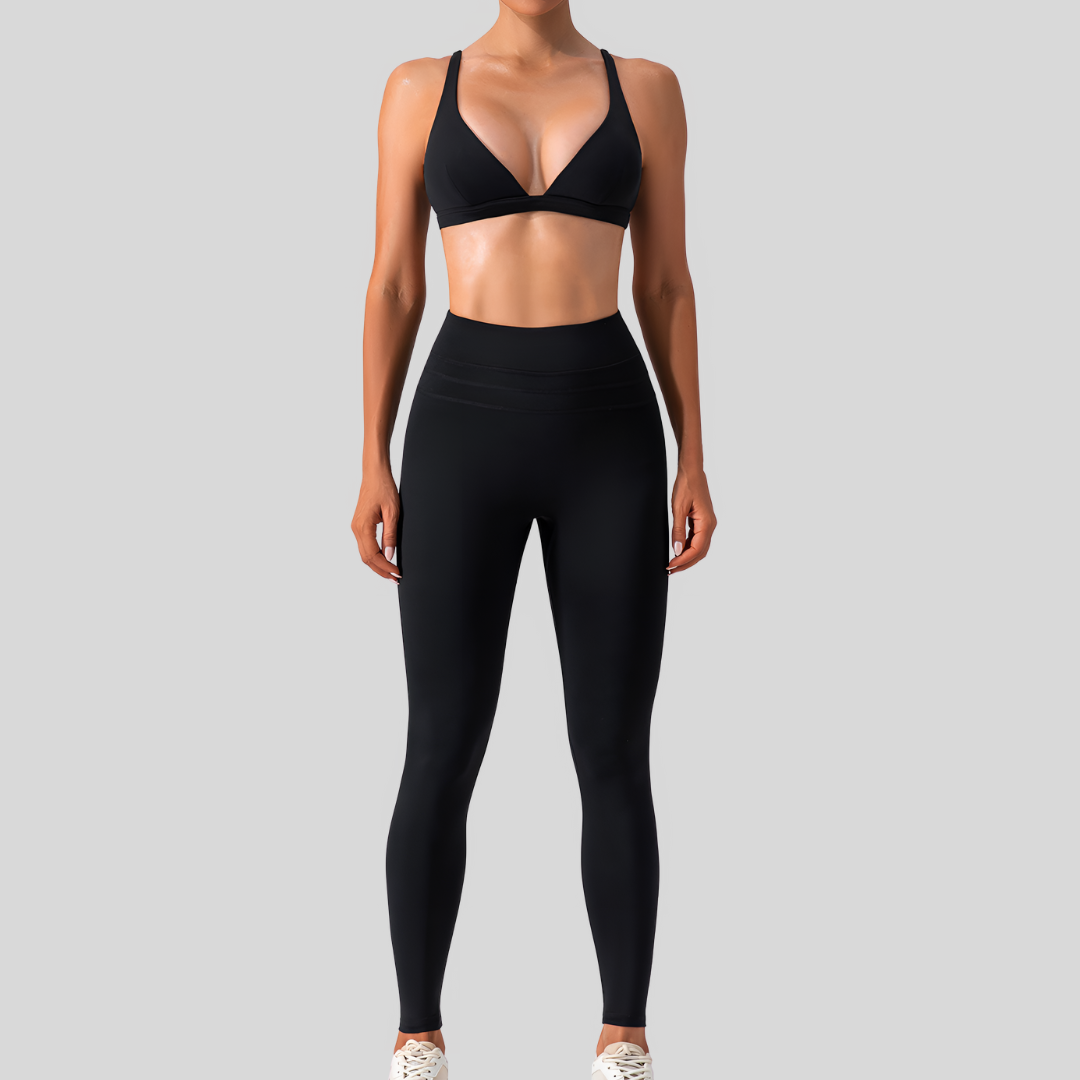 Tia Leggings Set | Black