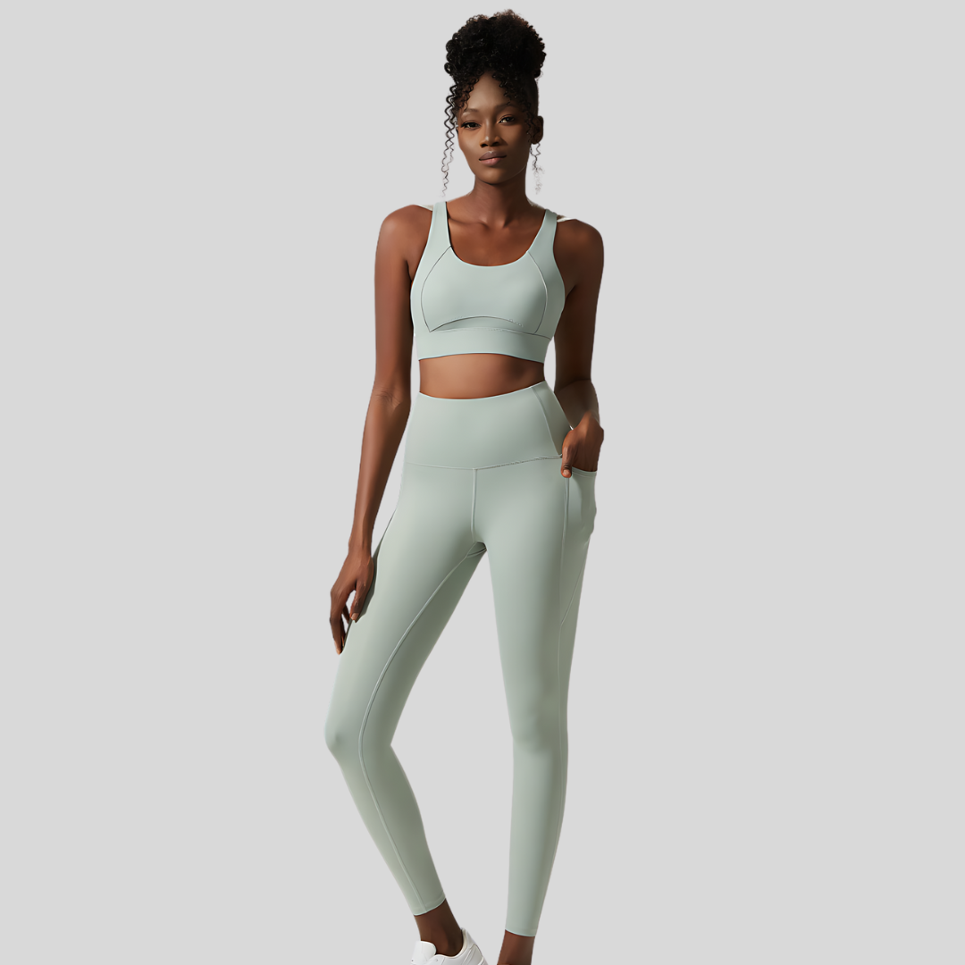 Charlie Leggings Set | Warm Jade Green