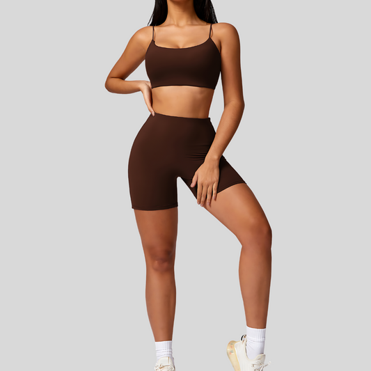 Mae Short Set | Brown