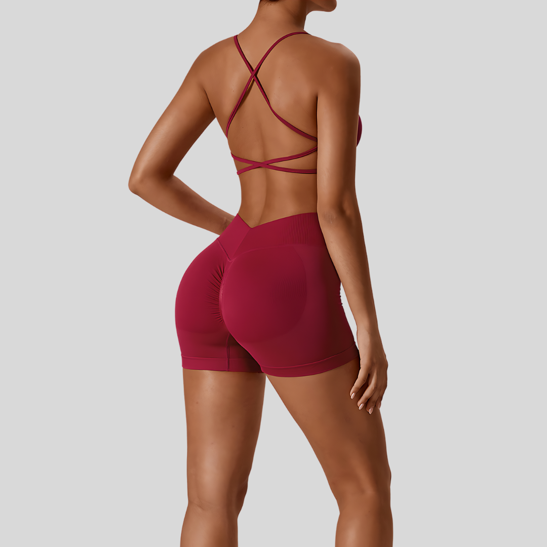 Valencia Short Set | Red Wine