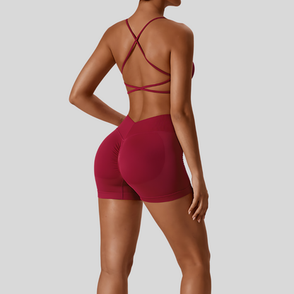 Valencia Short Set | Red Wine