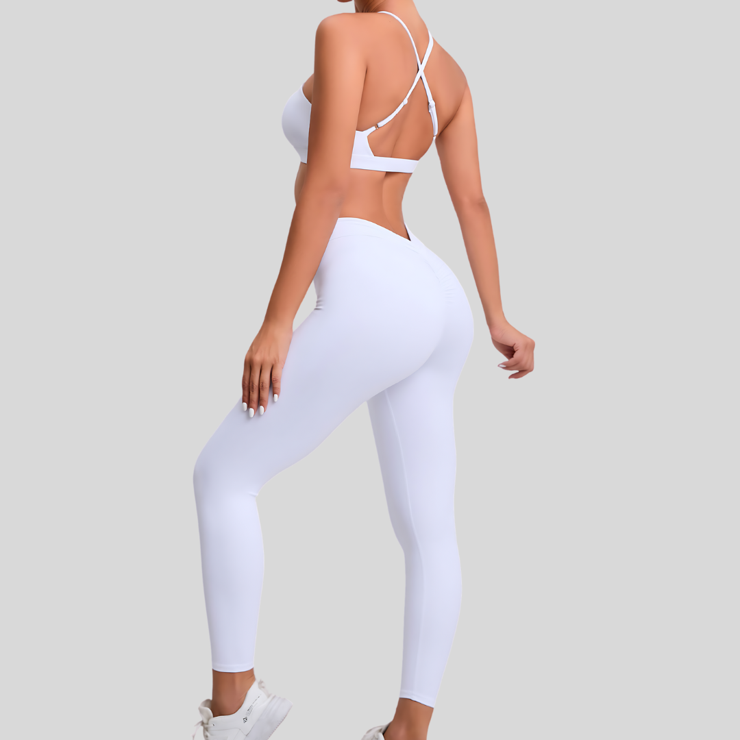 Rae Leggings Set | White