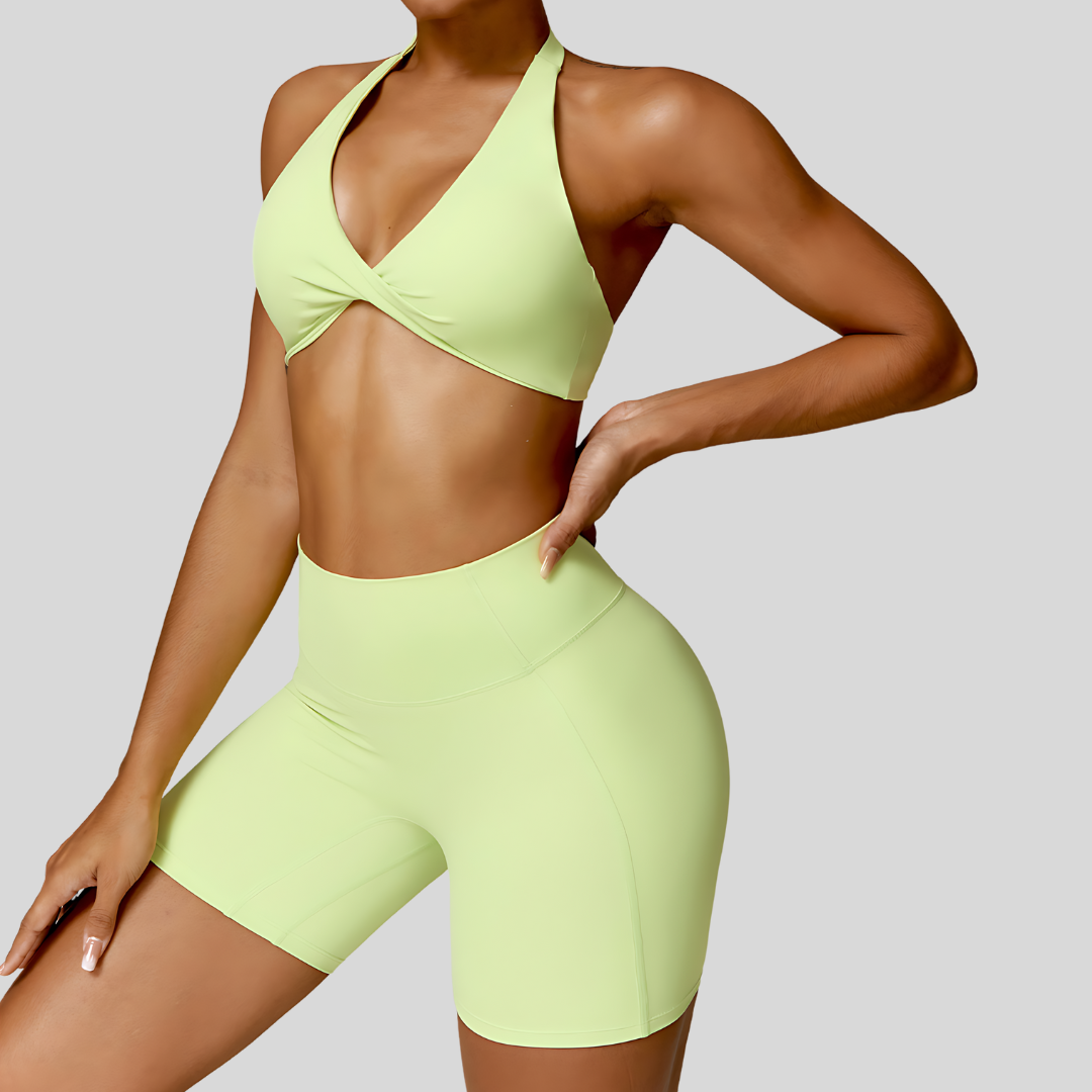 Francesca Short Set | Light Green