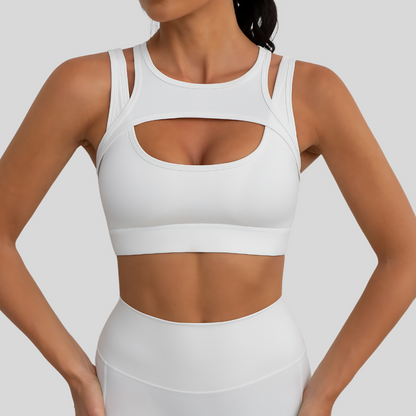 Sophie Sports Bra | White