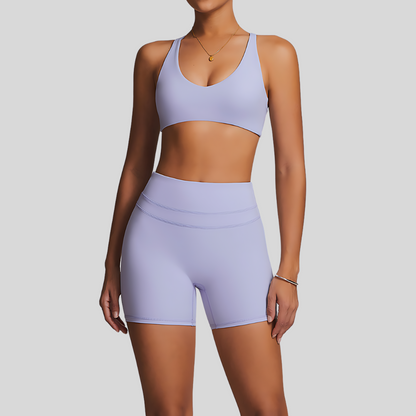 Lena Shorts Set | Purple