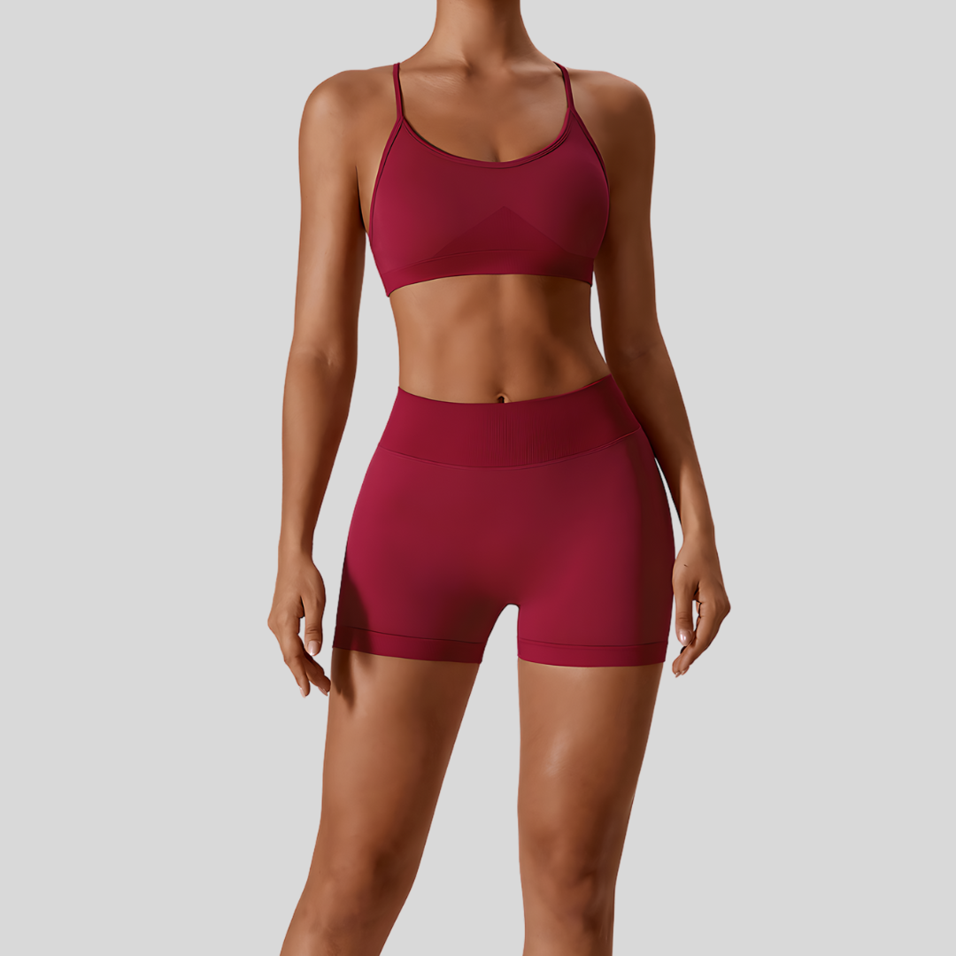 Valencia Short Set | Red Wine