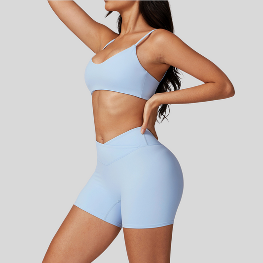 Claire Shorts Set | Sky Blue