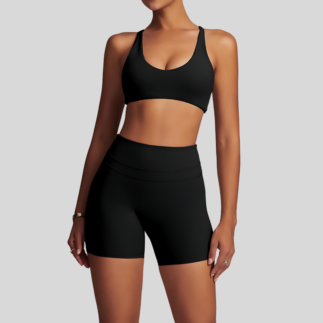 Lena Shorts Set | Black