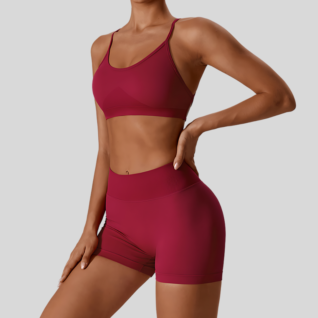 Valencia Short Set | Red Wine