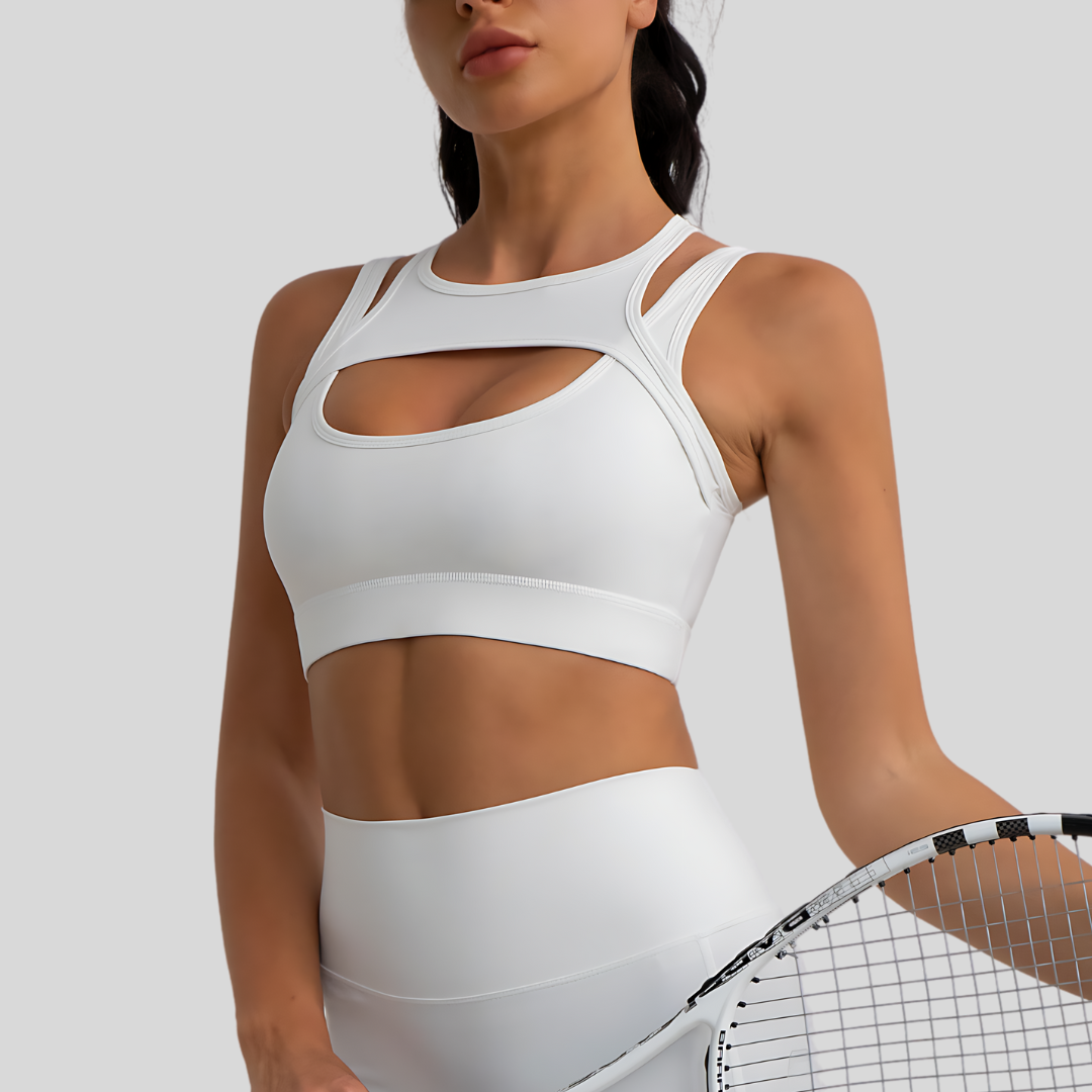 Sophie Sports Bra | White