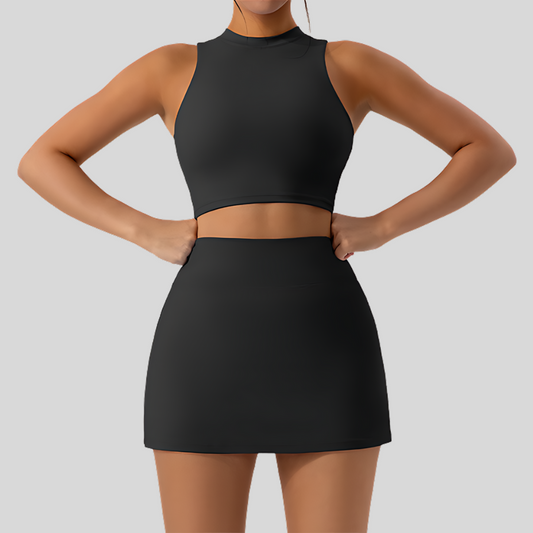 Mara Skirt Set | Black