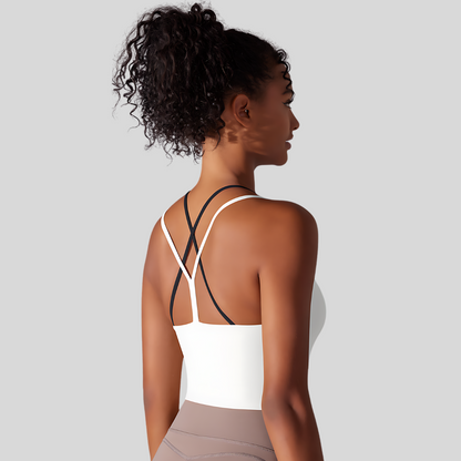 Staria Sports Bra | White