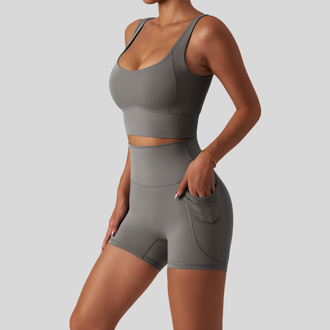 Monique Short Set | Gray