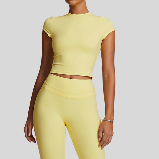 Aila Leggings Set | Light Yellow