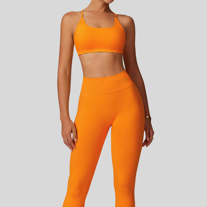 Zoya Leggings Set | Orange