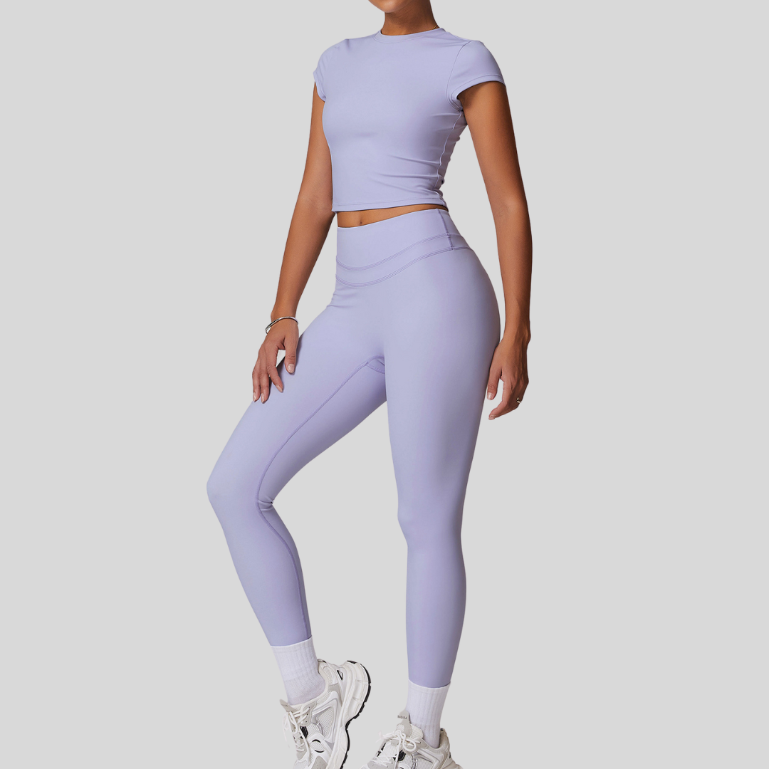 Aila Leggings Set | Light Purple