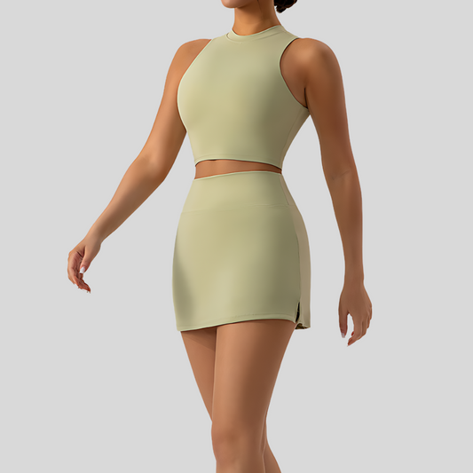 Mara Skirt Set | Light Green