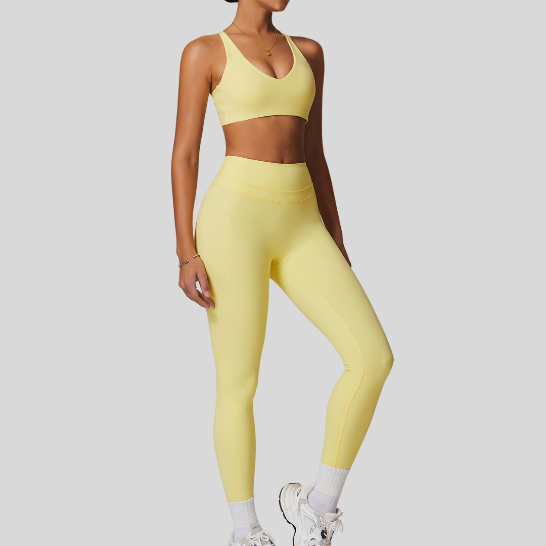 Vida Leggings Set | Light Yellow