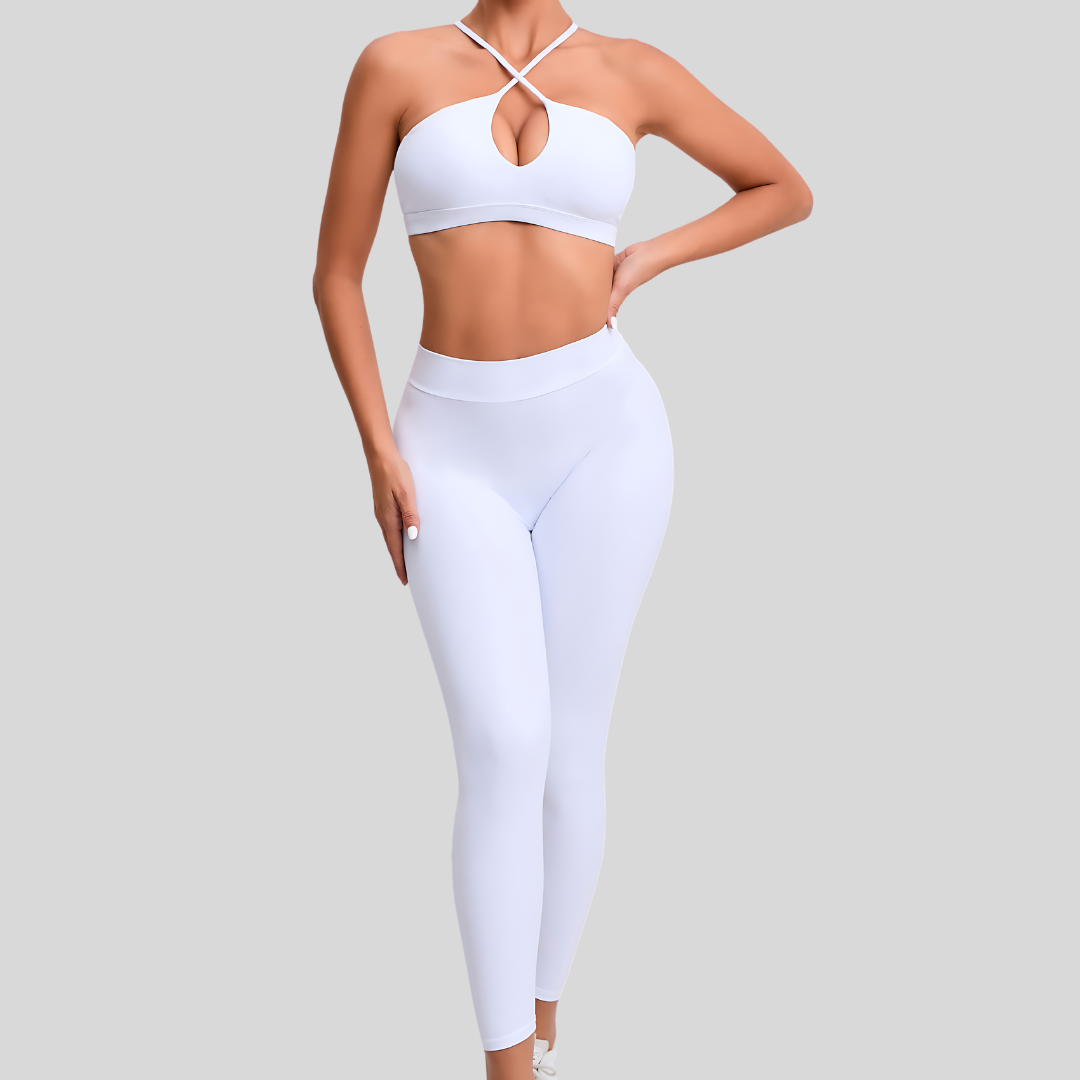 Rae Leggings Set | White