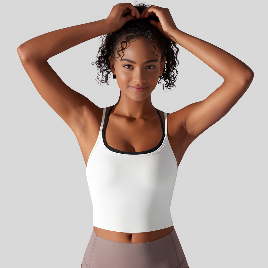 Staria Sports Bra | White