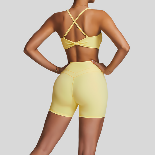 Lena Shorts Set | Light Yellow