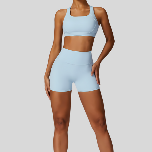 Alia Shorts Set | Sky Blue