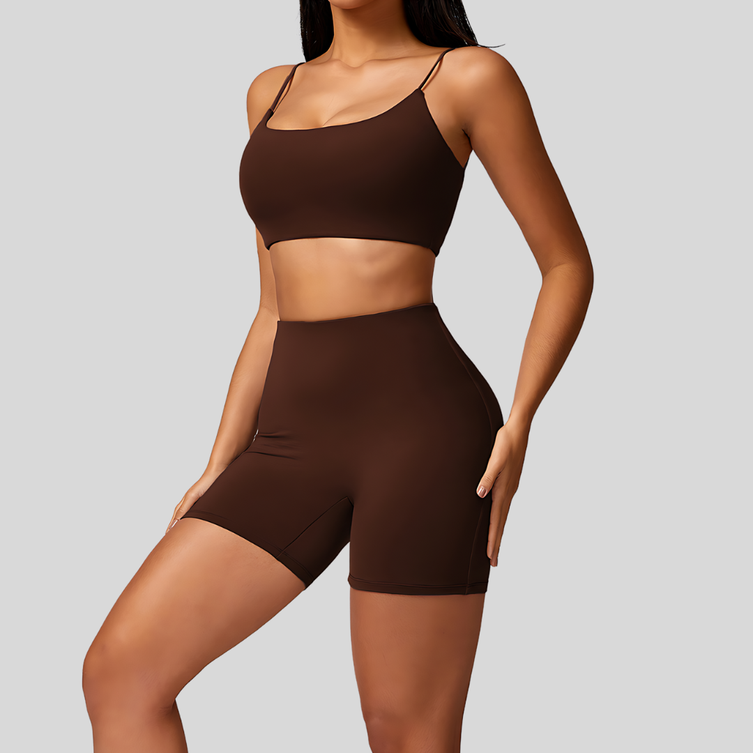 Mae Short Set | Brown