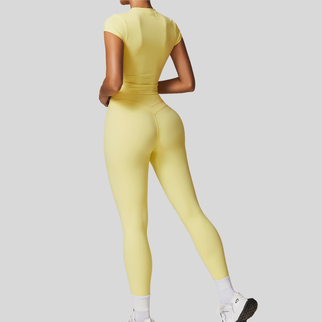 Aila Leggings Set | Light Yellow