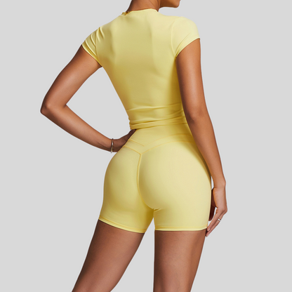 Dina Shorts Set | Light Yellow