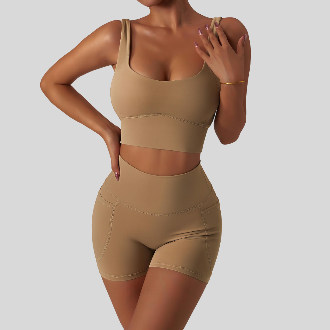 Monique Short Set | Brown