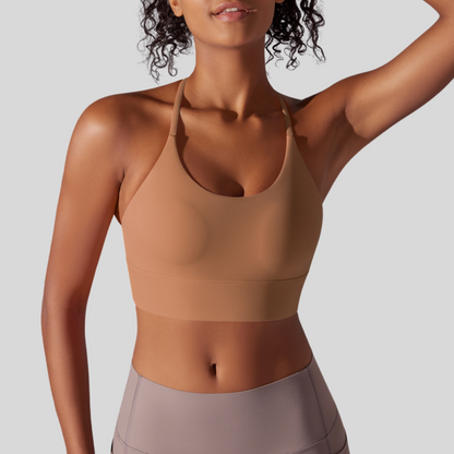 Olivia Sport Bra | Light Brown