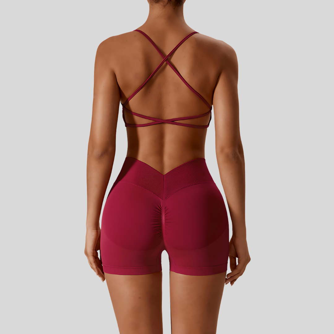 Valencia Short Set | Red Wine