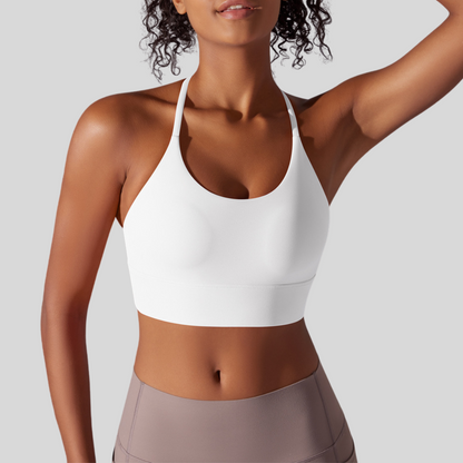 Olivia Sport Bra | White