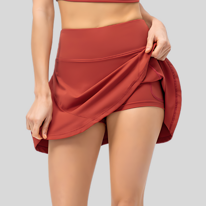 Katia Active Skirt | Brick Red