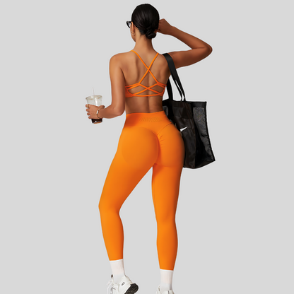 Zoya Leggings Set | Orange