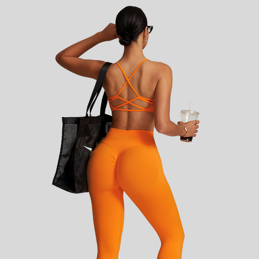 Zoya Leggings Set | Orange