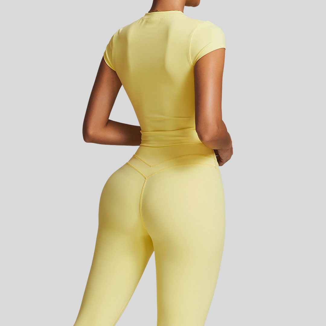 Aila Leggings Set | Light Yellow