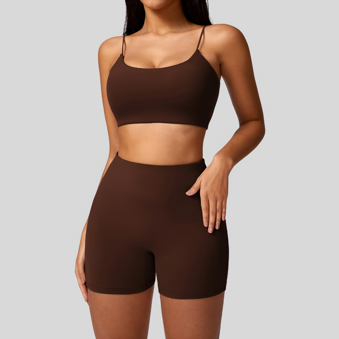 Mae Short Set | Brown