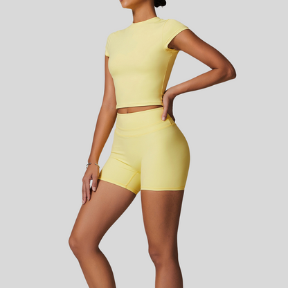 Dina Shorts Set | Light Yellow