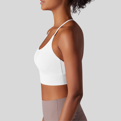 Olivia Sport Bra | White