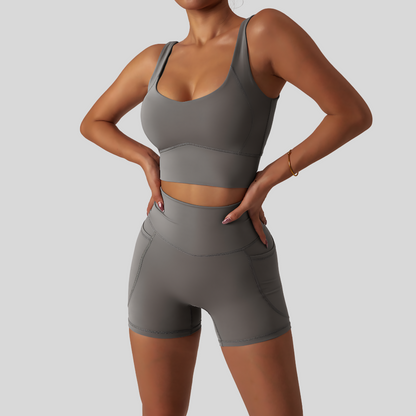 Monique Short Set | Gray