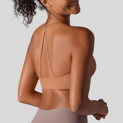 Olivia Sport Bra | Light Brown