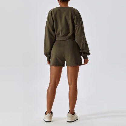 Fira Shorts Set | Olive Green
